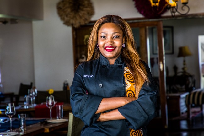 Jessy Chipindo, restaurant owner and client of Oikocredit partner Entrepreneurs Financial Centre (EFC) Zambia. 